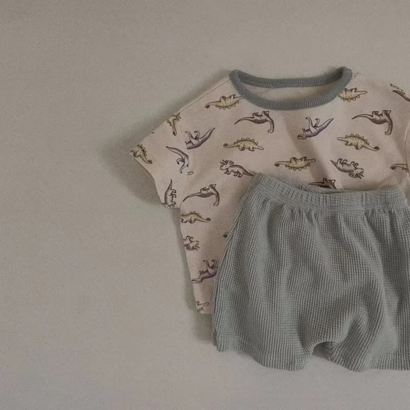 Baby Toddler Animal Tee and Shorts Set