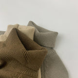 Toddler Boy Turtleneck Knitted Solid Color Sweater