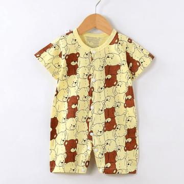 CONQUERED Baby Bear Crew Neck Romper