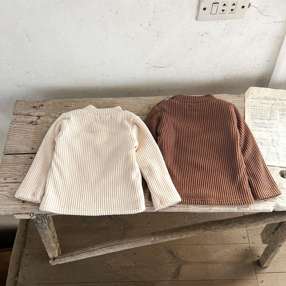 Baby Corduroy Fleece Lined Tree T-shirt