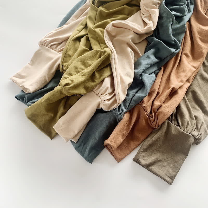 Toddler Boy Retro Solid Color Loose Pants