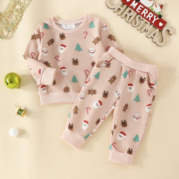 Baby Christmas Elk Santa Claus 2 Pieces Set