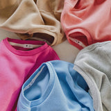 Toddler Casual Solid Color Sweatsuit 2 Pieces Set