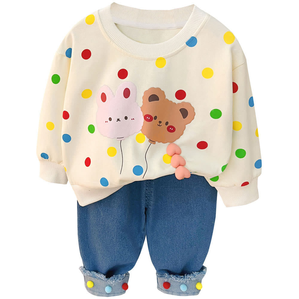Baby Multicolor Dots 2 Pieces Set
