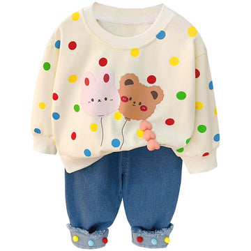 Baby Multicolor Dots 2 Pieces Set