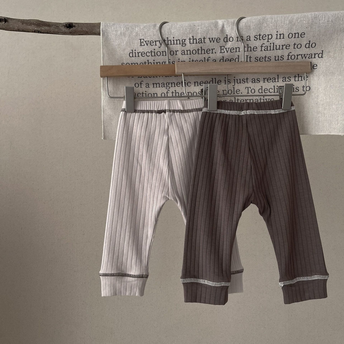 Baby Button Ribbed Pants