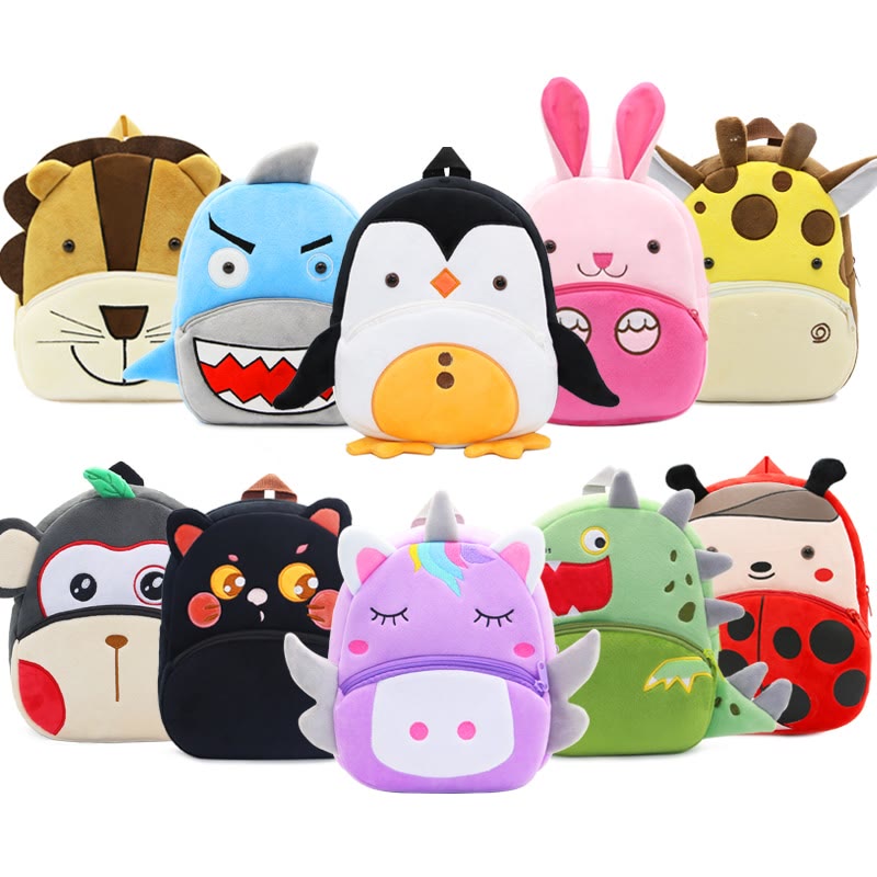 Animals Cartoon Plush Backpack