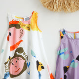 HI Toddler Girl Graffiti A Line Dress