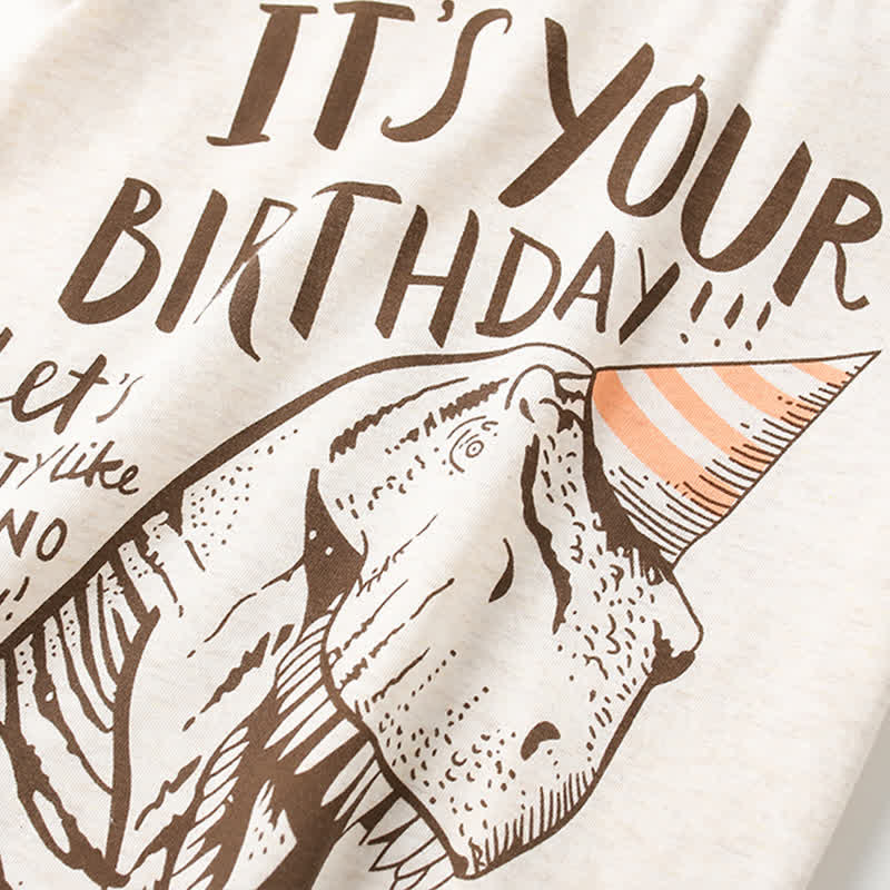 Toddler Boys Dinosaur Casual Crew Neck T-shirt