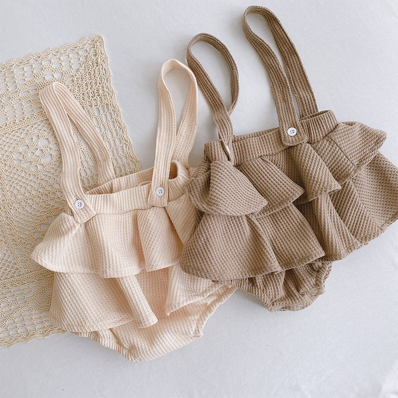 Baby Suspender Skirted Shorts
