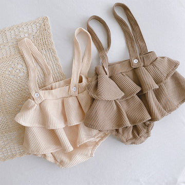 Baby Suspender Skirted Shorts