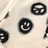 Toddler Boy Beige Smile Lapels Shirt