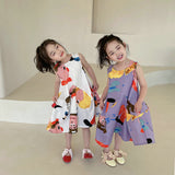 HI Toddler Girl Graffiti A Line Dress