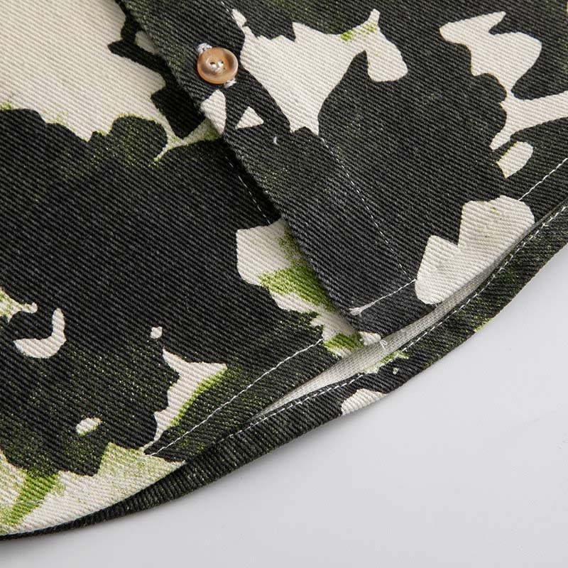 Toddler Boy Green Camouflage Shirt