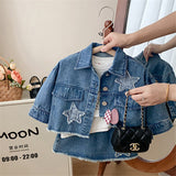 Toddler Girl Denim Star 2 Pieces Set