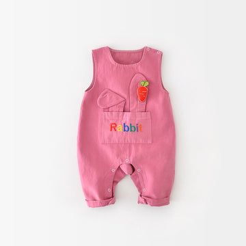 RABBIT Baby Carrot Pink Romper
