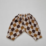 Toddler Fleece Corduroy Retro Style Plaid Pants