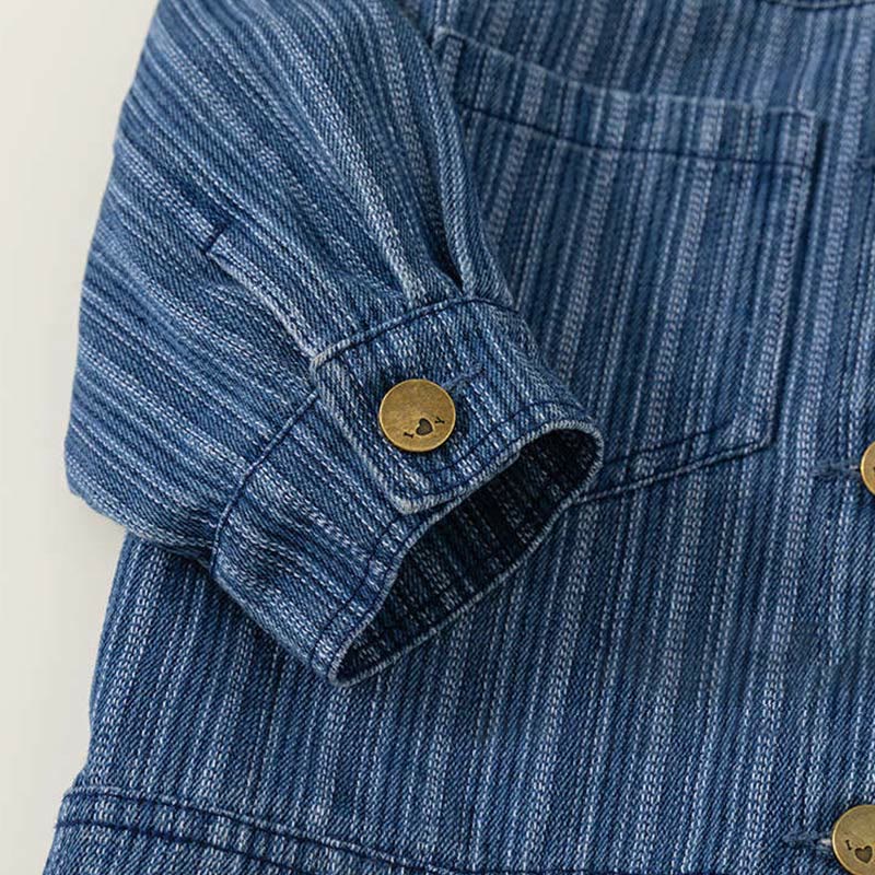 Toddler Boy Denim Striped Jacket
