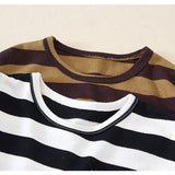 Toddler Round Neck Pocket Striped Casual Sweatshirt