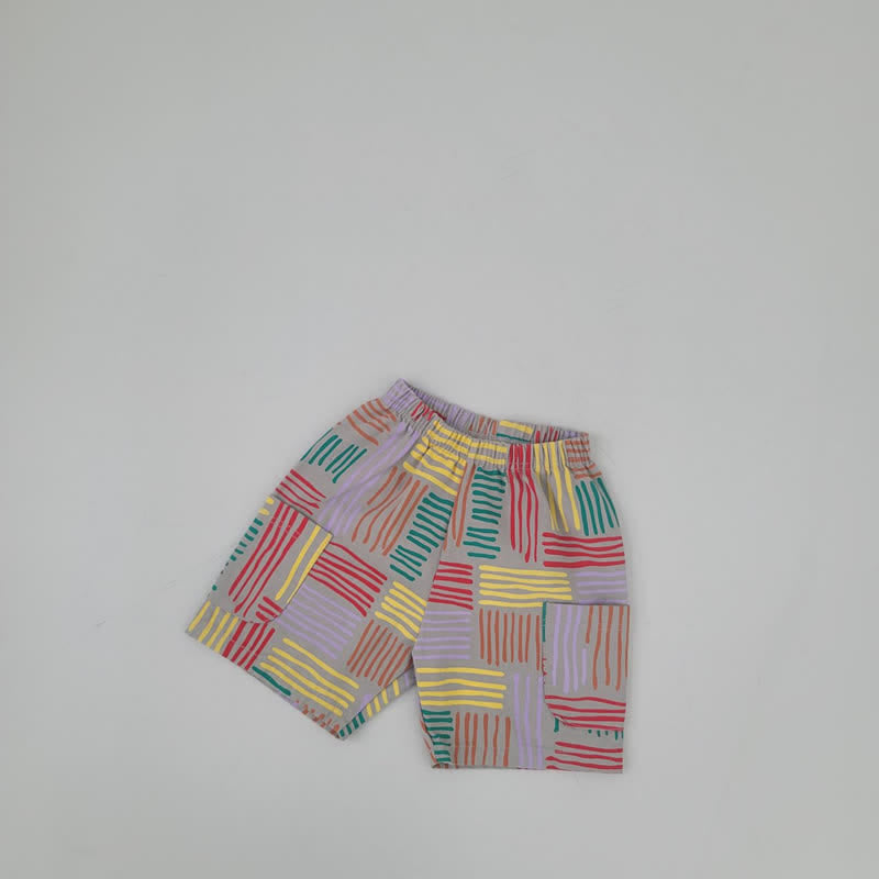 Toddler Striped Loose Shorts