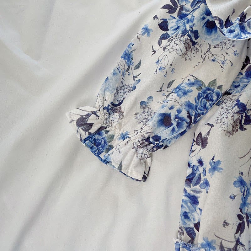 Toddler Girl Vintage Lace Floral Dress