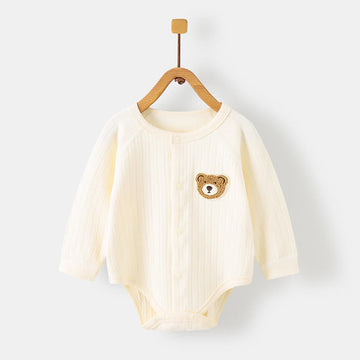Baby Bear Multicolor Crew Neck Seamless Bodysuit