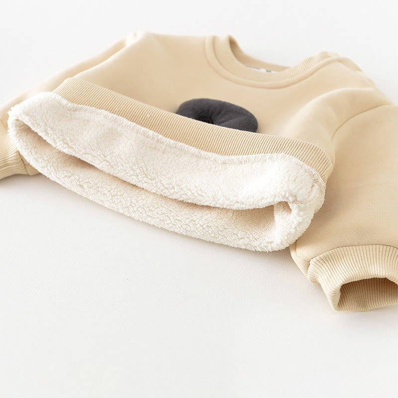 Baby Toddler Fleece Lined Sweatshirt and Pants Set