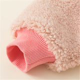SAY Toddler Girl Fleece Contrast Sleeves Sweatshirt