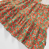 Toddler Girl Floral Red Dress