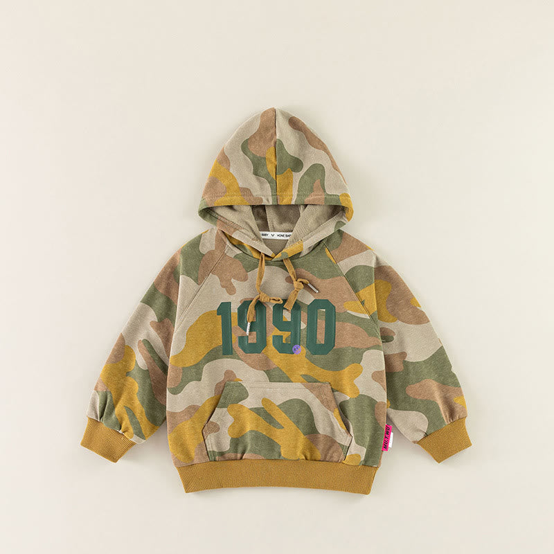 1990 Toddler Number Camouflage Hoodie