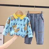 Toddler Slogan Bear 2 Pieces Set