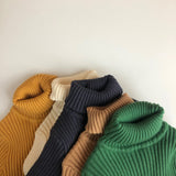 Toddler Boy Solid Color Turtleneck Sweater