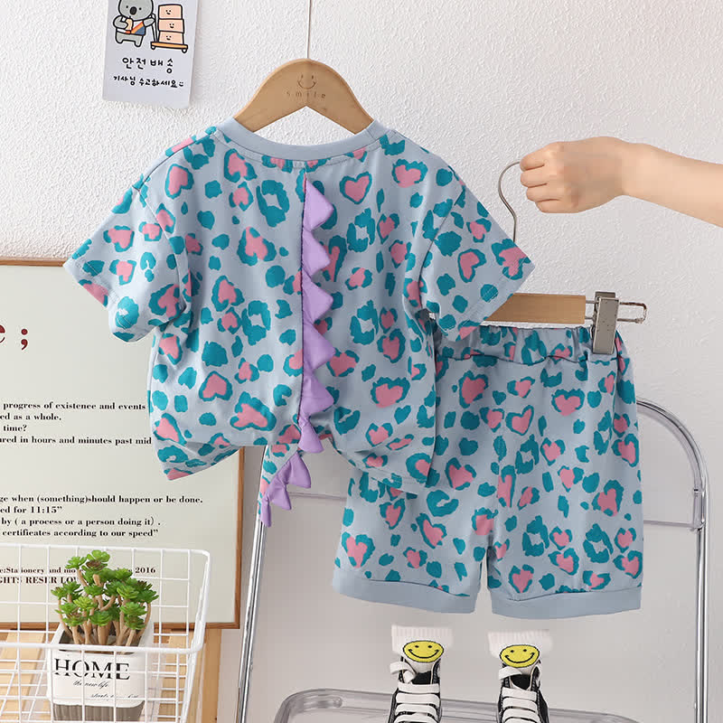 Baby Toddler Dinosaur Tail Tee and Shorts Set
