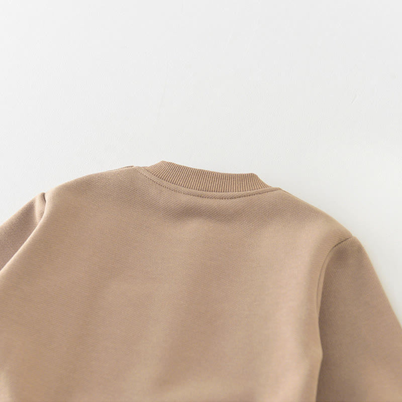 MILK TEO Baby Brown Lovely Sweatshirt