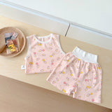 Toddler Bunny Bear Sleeveless Pajamas Set