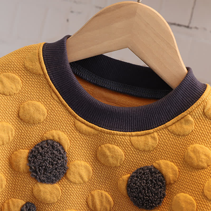 Toddler Smiley Sweatshirt and Denim Pants Set