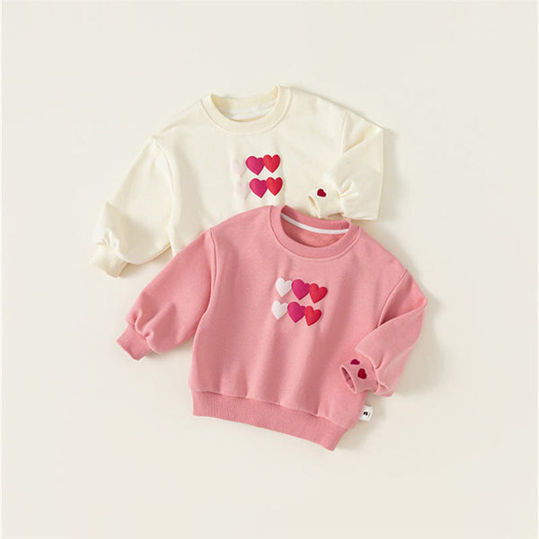 Toddler Girl Heart Sweatshirt