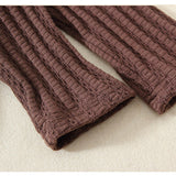 Toddler Ribbed Solid Color Ripped Sweatshirt