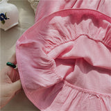Toddler Girl Embroidered Flower Bow Dress