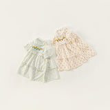 Toddler Girl Embroidered Floral Lace Collar Dress