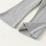 Toddler Girl Solid Color Flared Pajamas Set