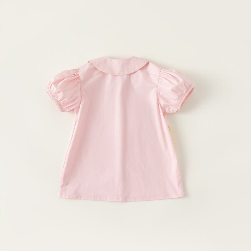Toddler Girl Bunny Peter Pan Collar Dress