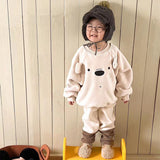 Toddler Fleece Smile Bear Cute 2 Pieces Set