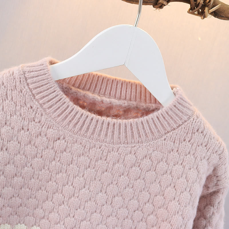 Toddler Solid Color Loose Sweater