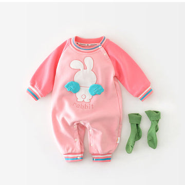 RABBIT Baby Bunny Wings Pink Romper