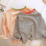 Toddler Striped Side Casual Sweatshirt