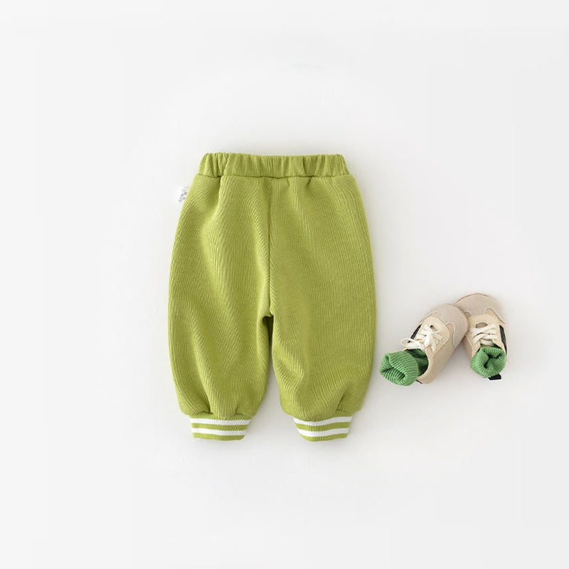 DINOSAUR Baby Casual Slogan Zipper Green Coat Pants