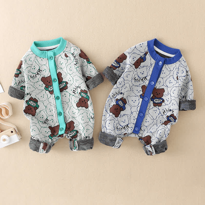 Baby Bear Knitted Casual Romper