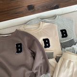 B Toddler Striped Sweatsuit 2 Pieces Set