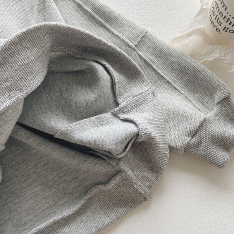 Toddler Casual Solid Color Sweatsuit 2 Pieces Set